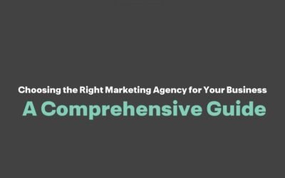 Choosing the Right Marketing Agency for Your Business: A Comprehensive Guide