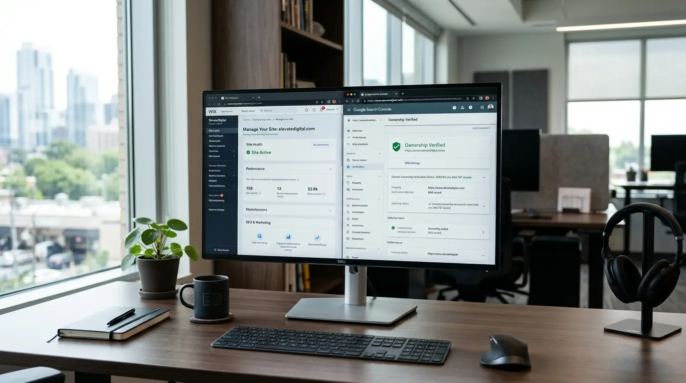 wix search console verification