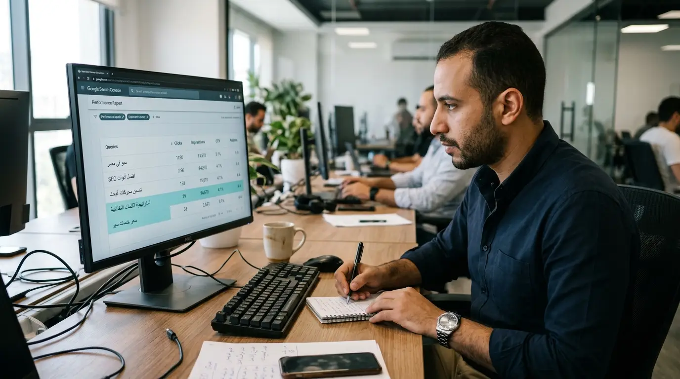 كيف تستخدم Search Console لاكتشاف الكلمات المفتاحية